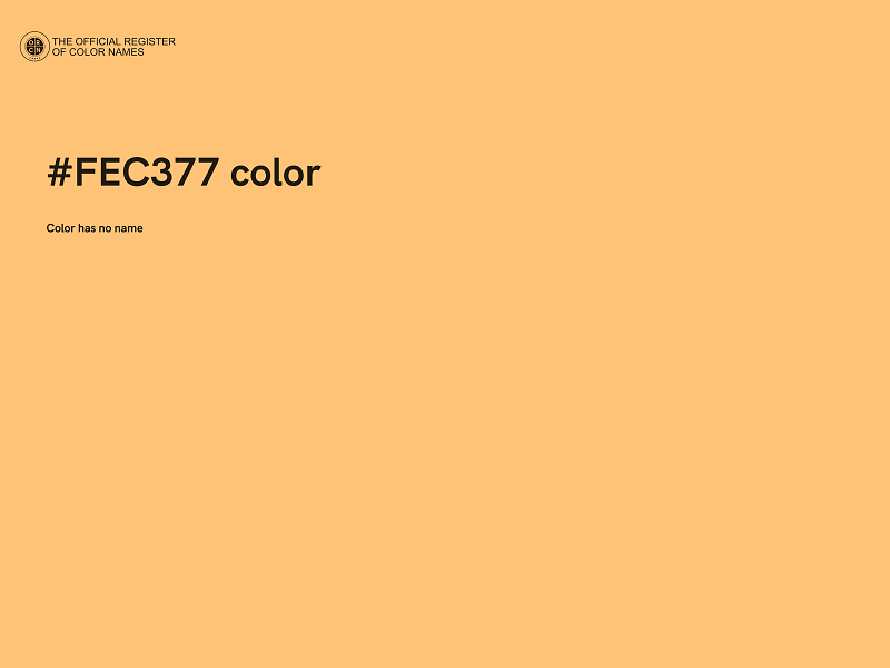 #FEC377 color image