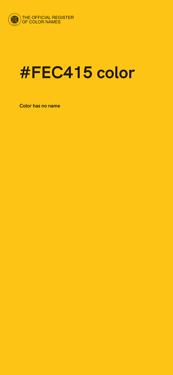 #FEC415 color image