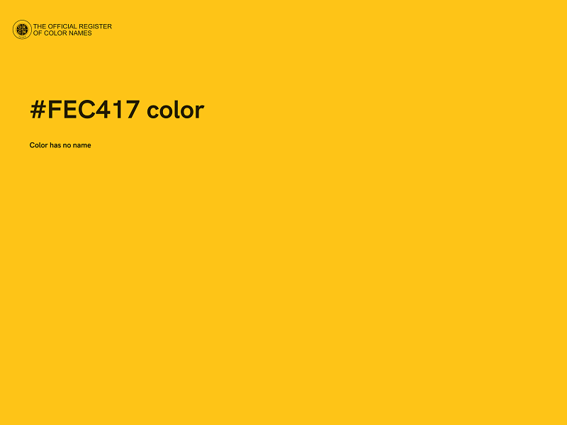#FEC417 color image