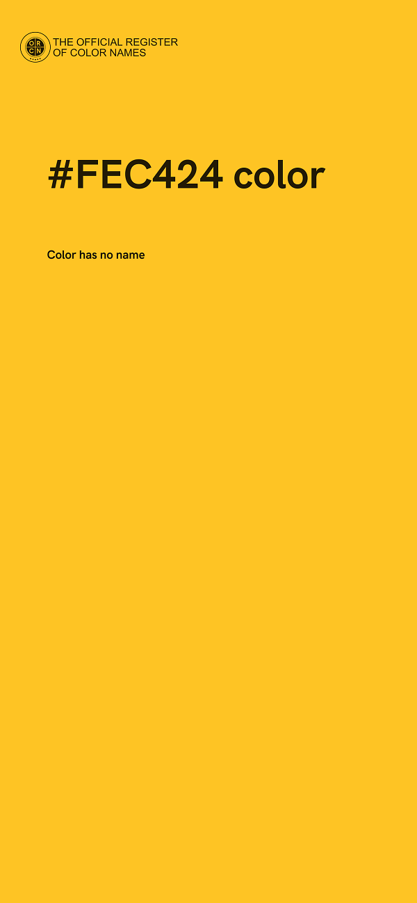 #FEC424 color image