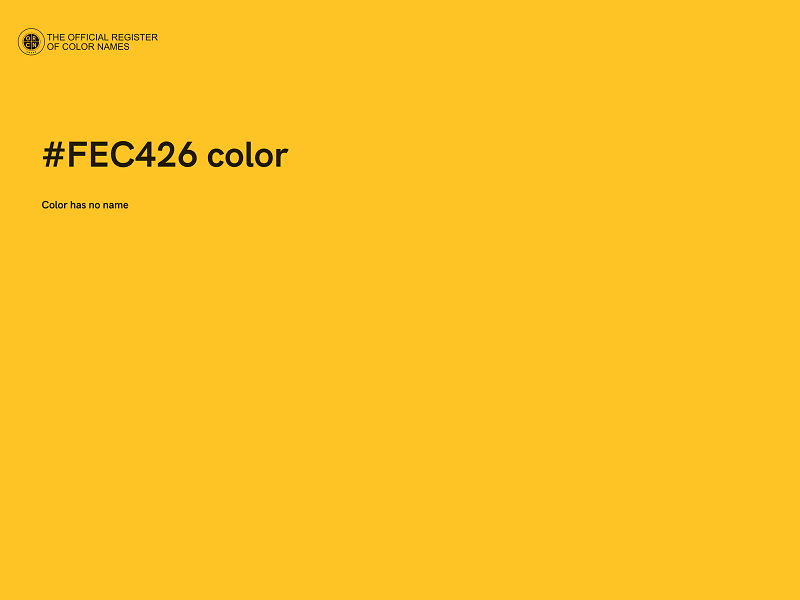 #FEC426 color image