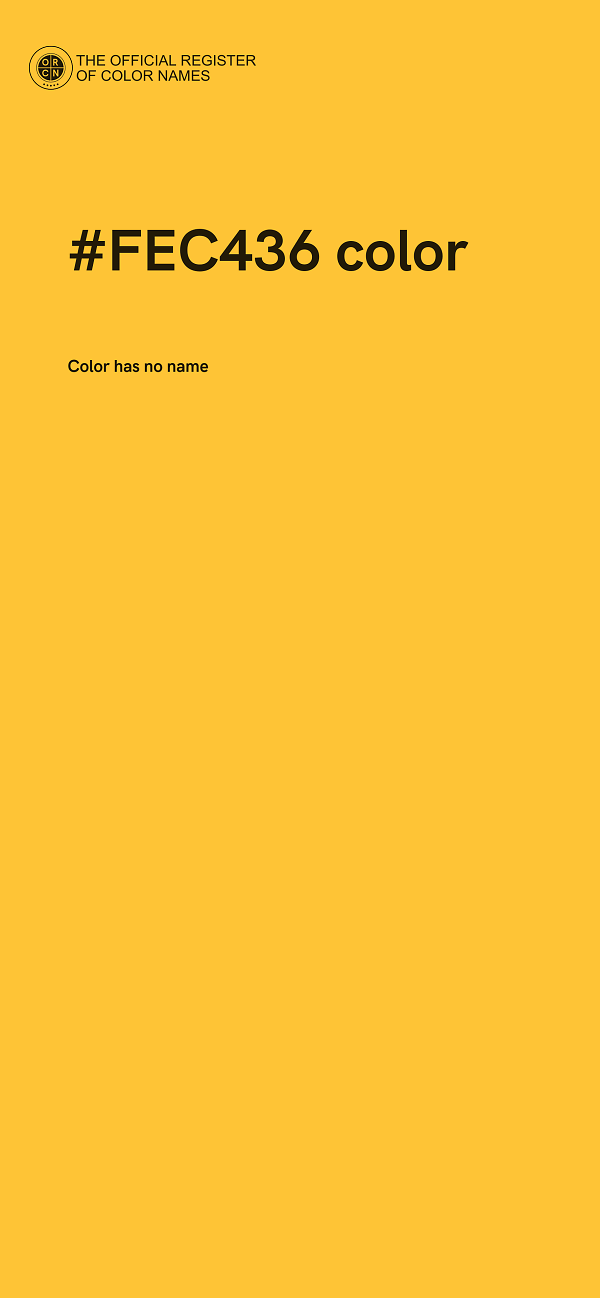 #FEC436 color image