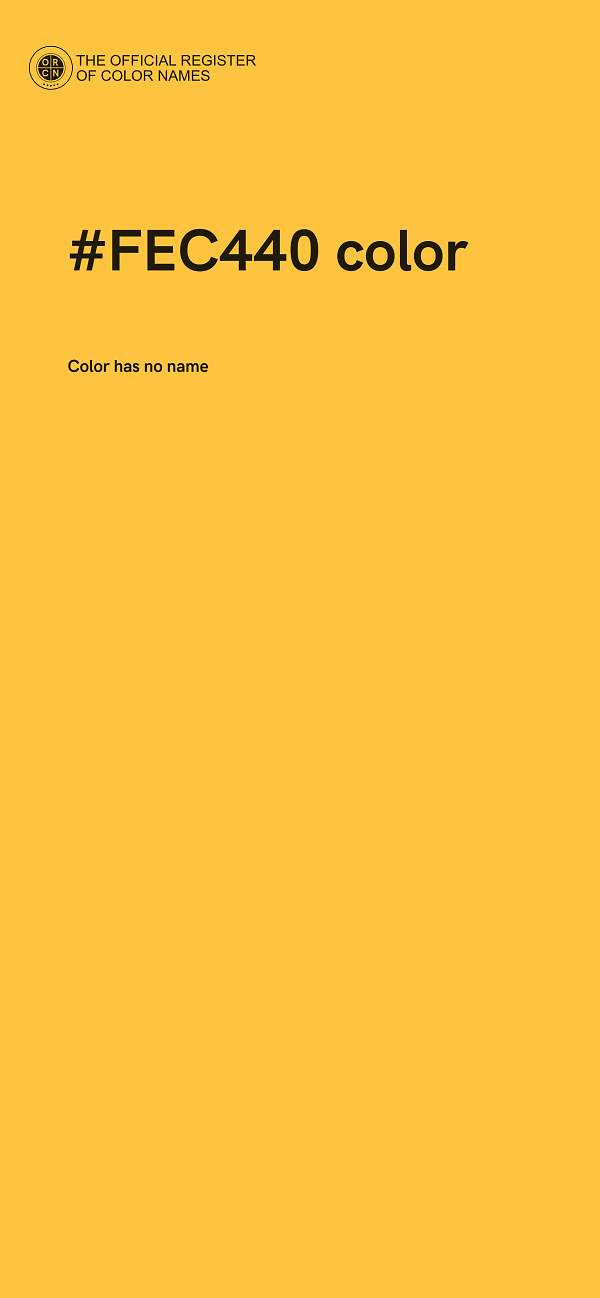 #FEC440 color image