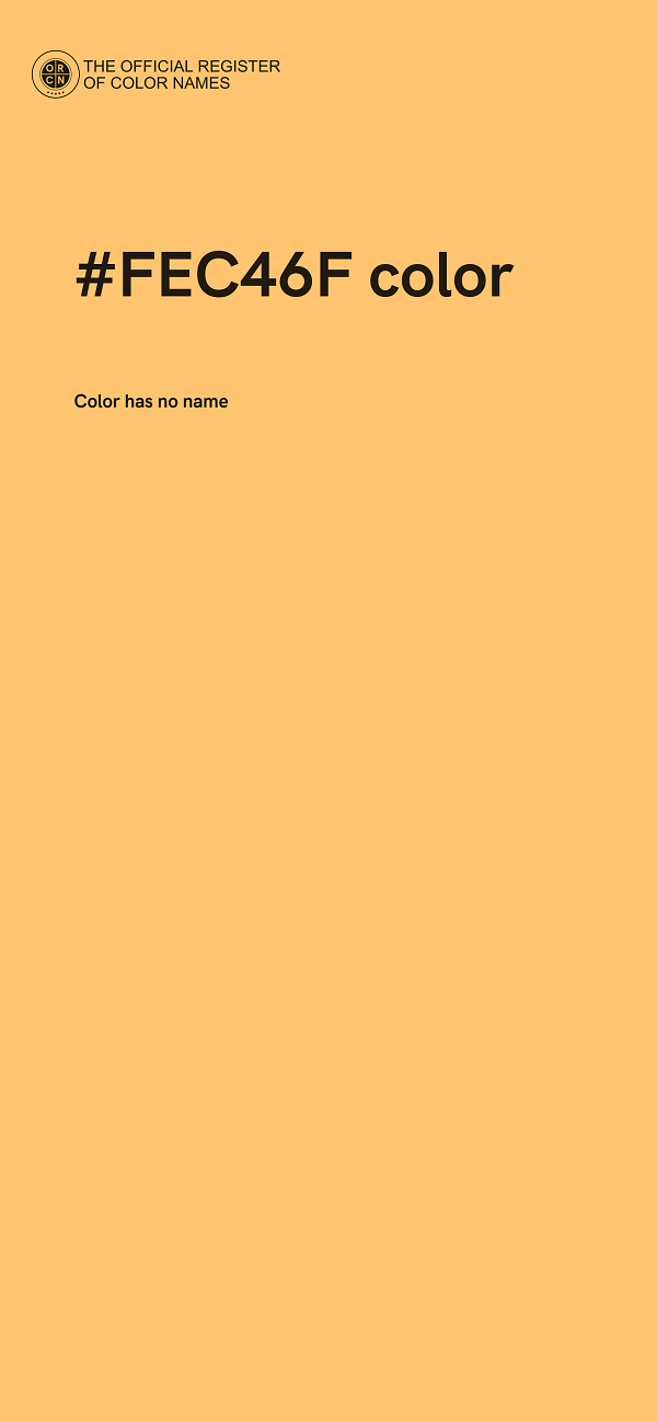 #FEC46F color image