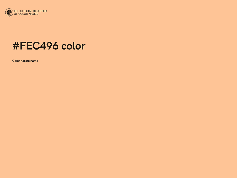 #FEC496 color image