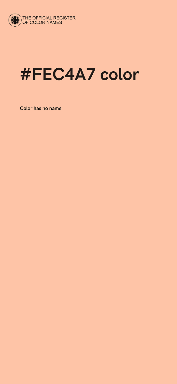 #FEC4A7 color image