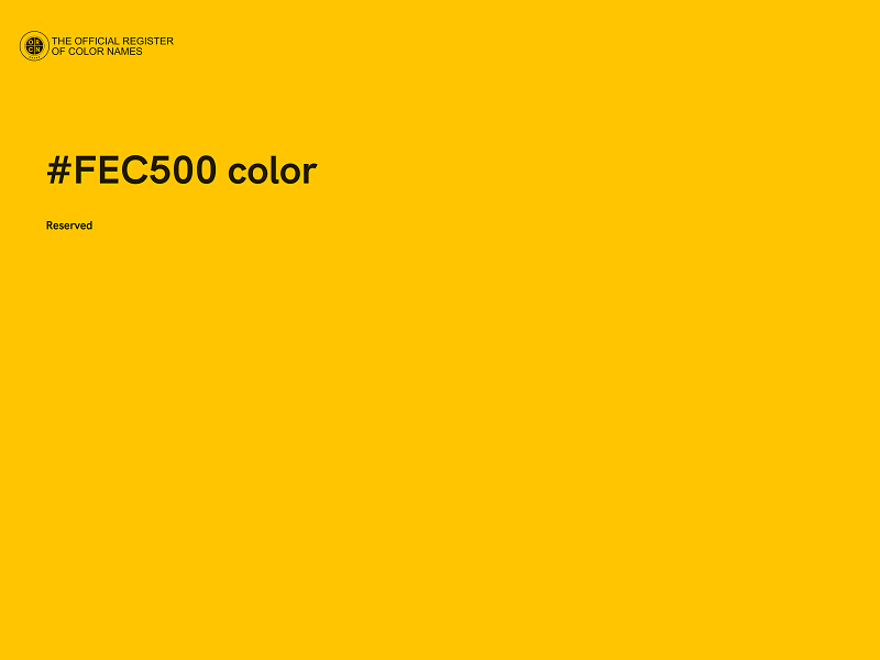 #FEC500 color image