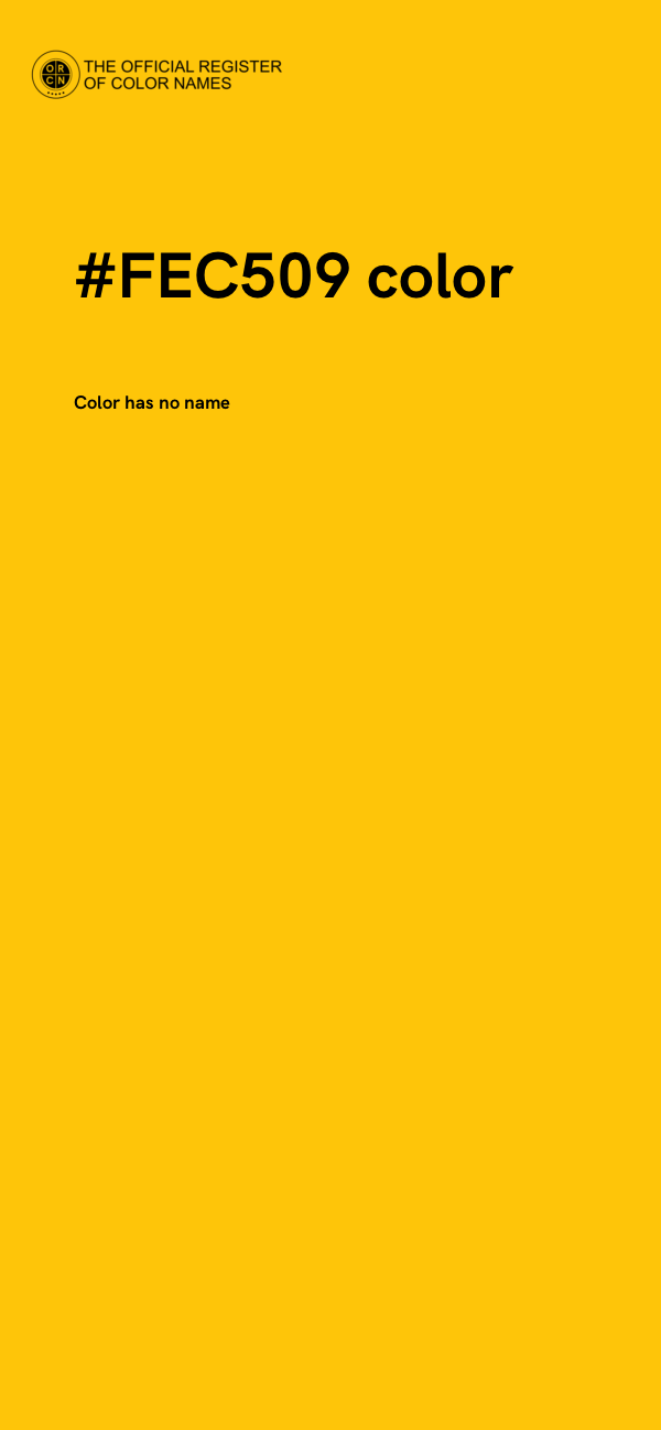 #FEC509 color image