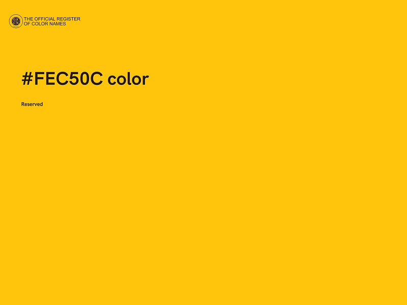 #FEC50C color image