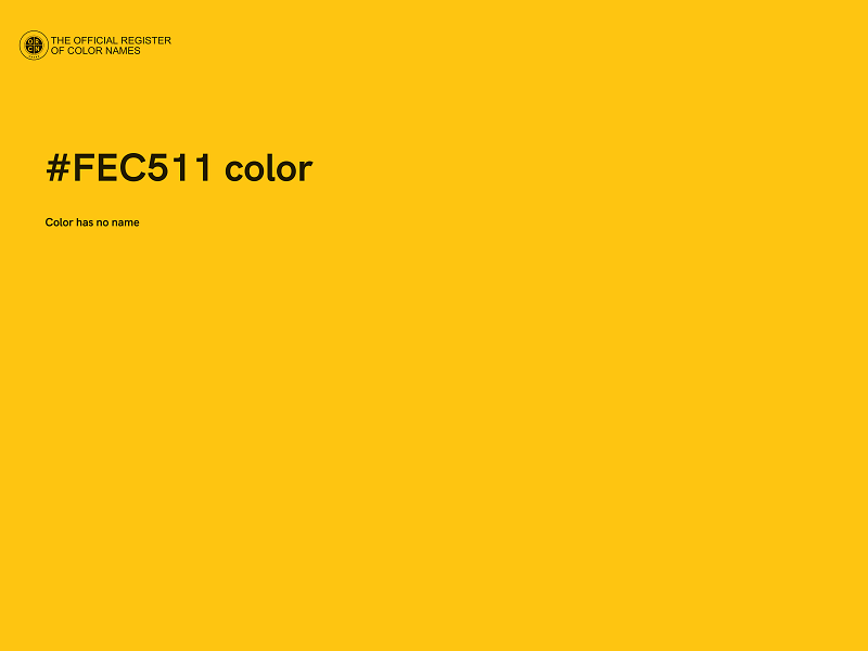 #FEC511 color image