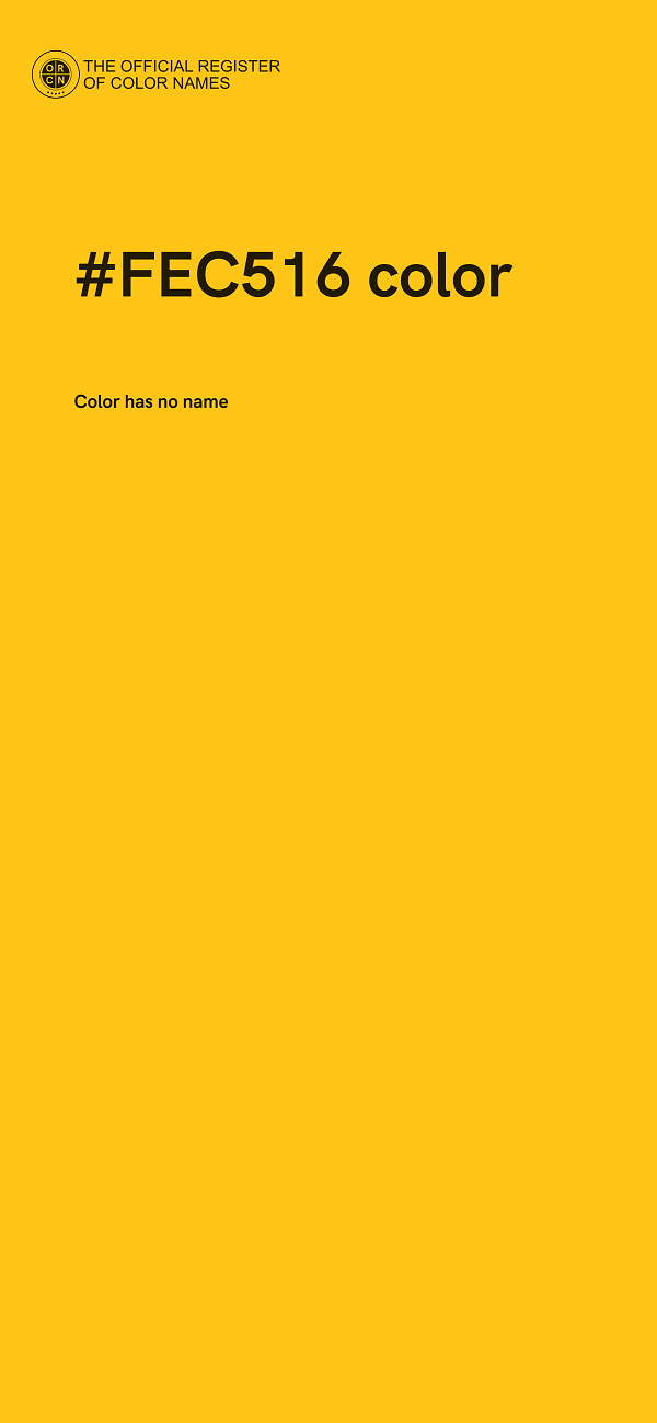 #FEC516 color image
