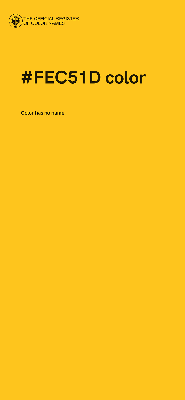 #FEC51D color image