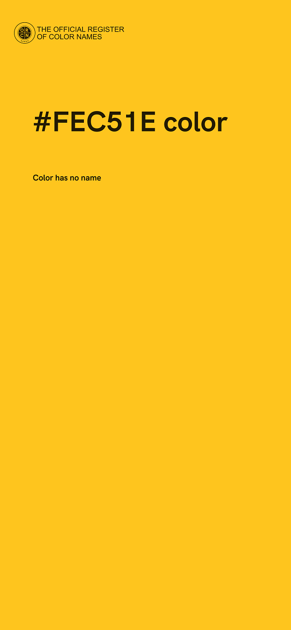 #FEC51E color image