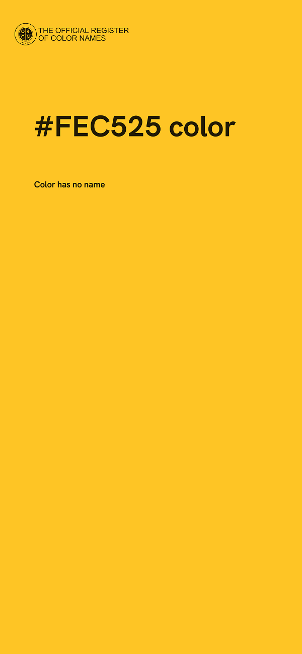 #FEC525 color image
