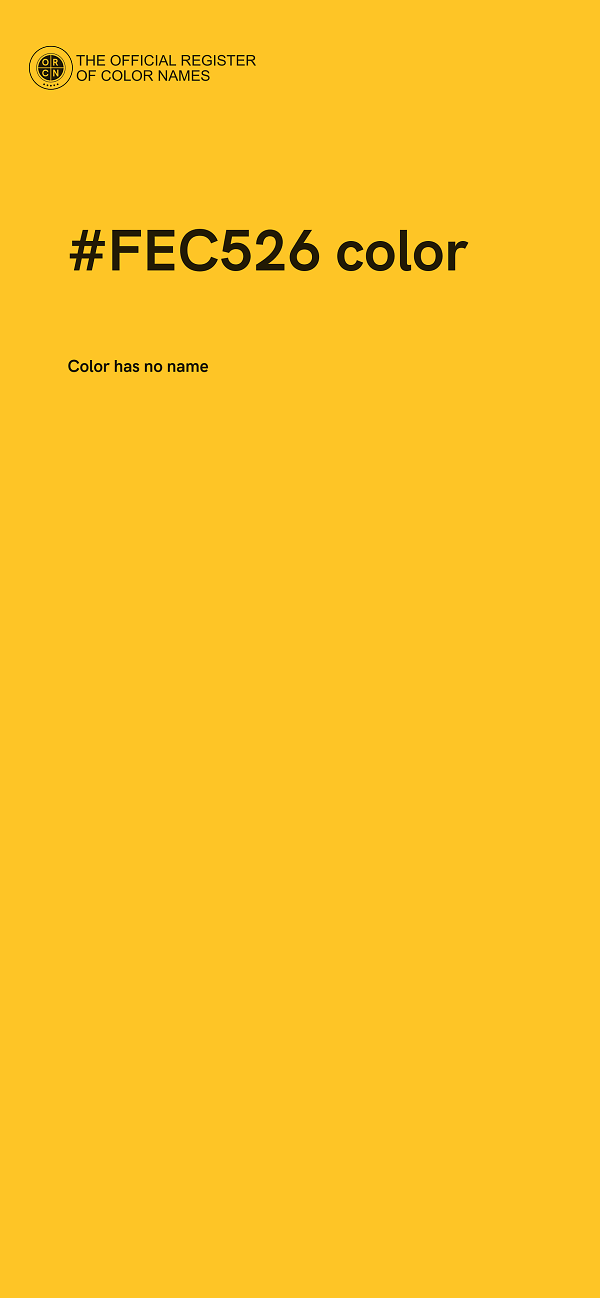 #FEC526 color image