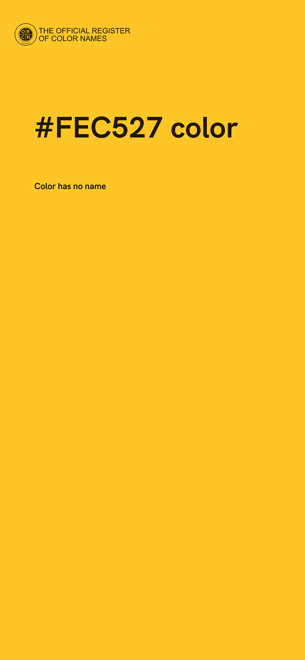 #FEC527 color image