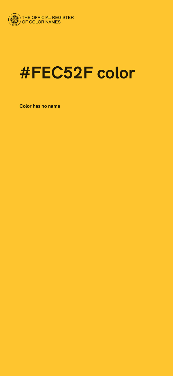 #FEC52F color image