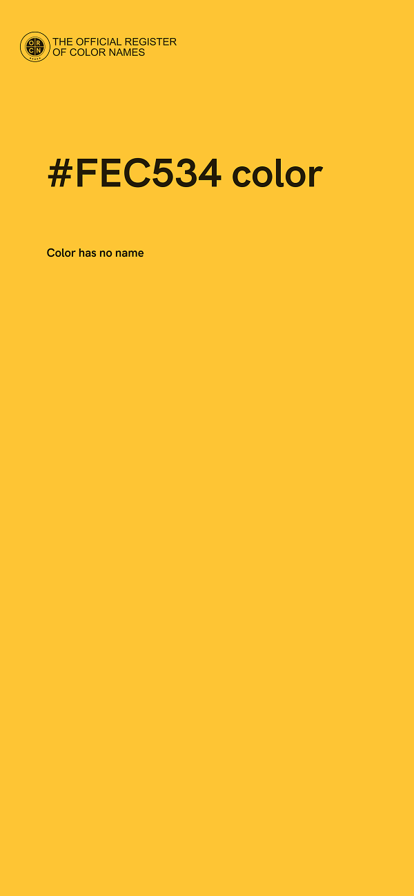 #FEC534 color image