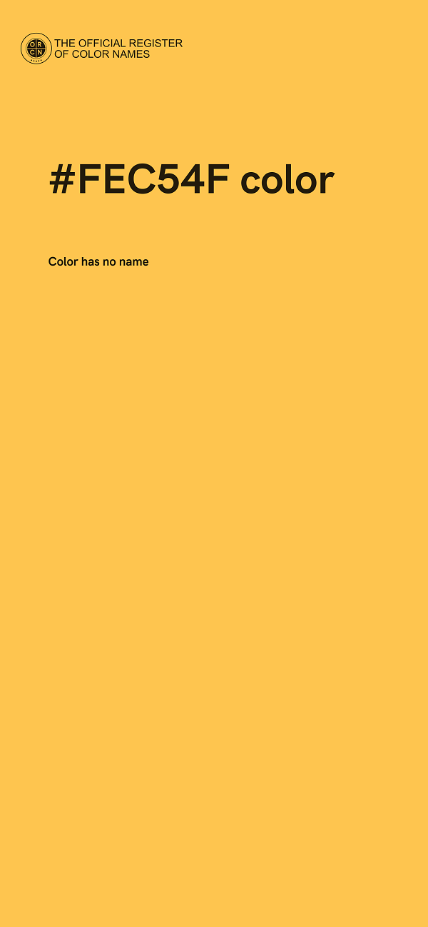 #FEC54F color image