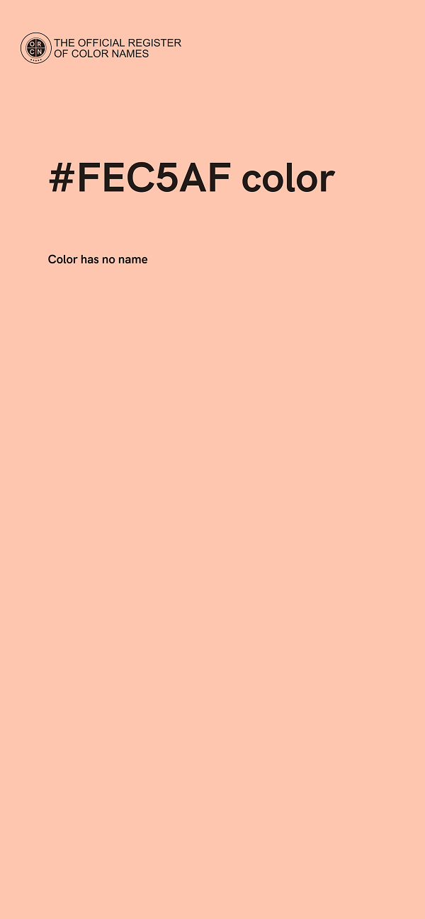 #FEC5AF color image