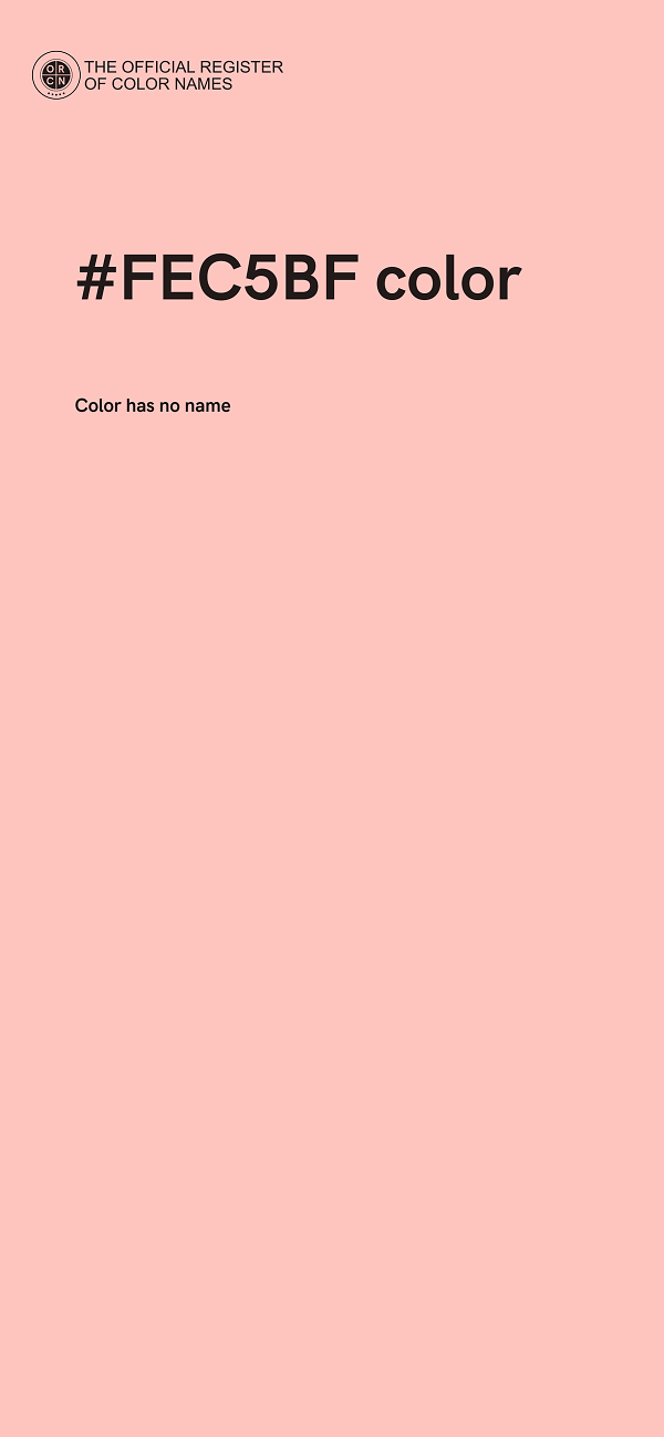#FEC5BF color image