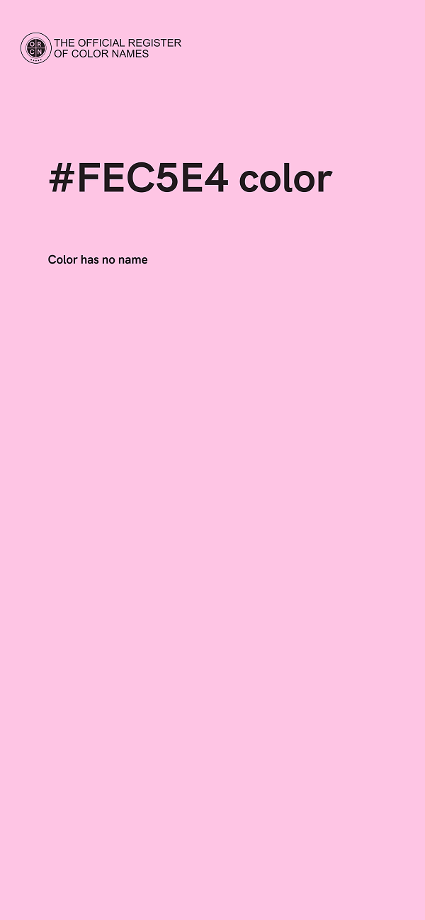#FEC5E4 color image