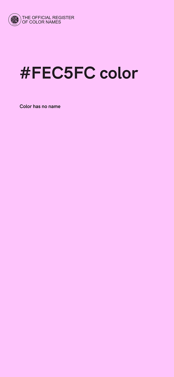 #FEC5FC color image