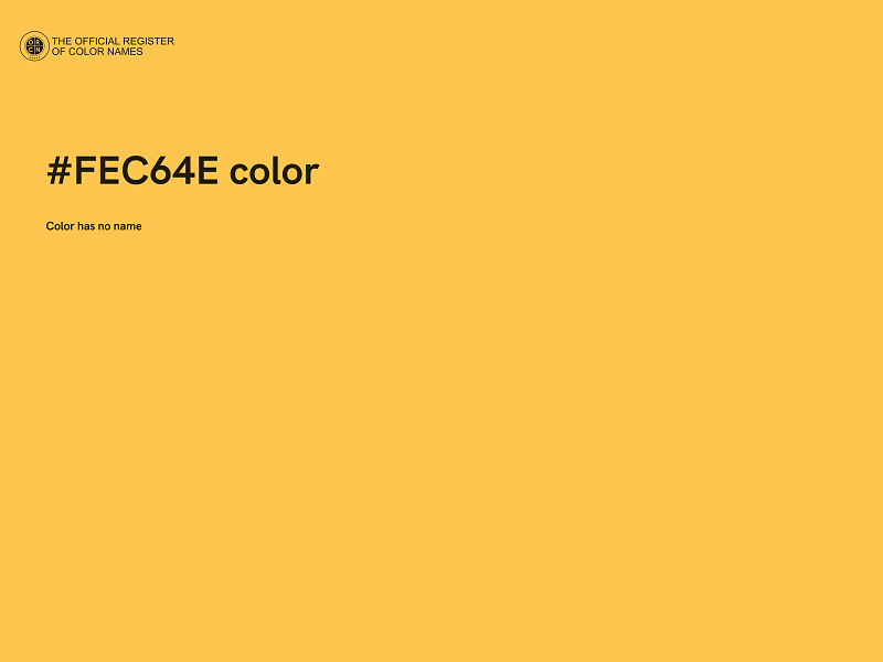 #FEC64E color image