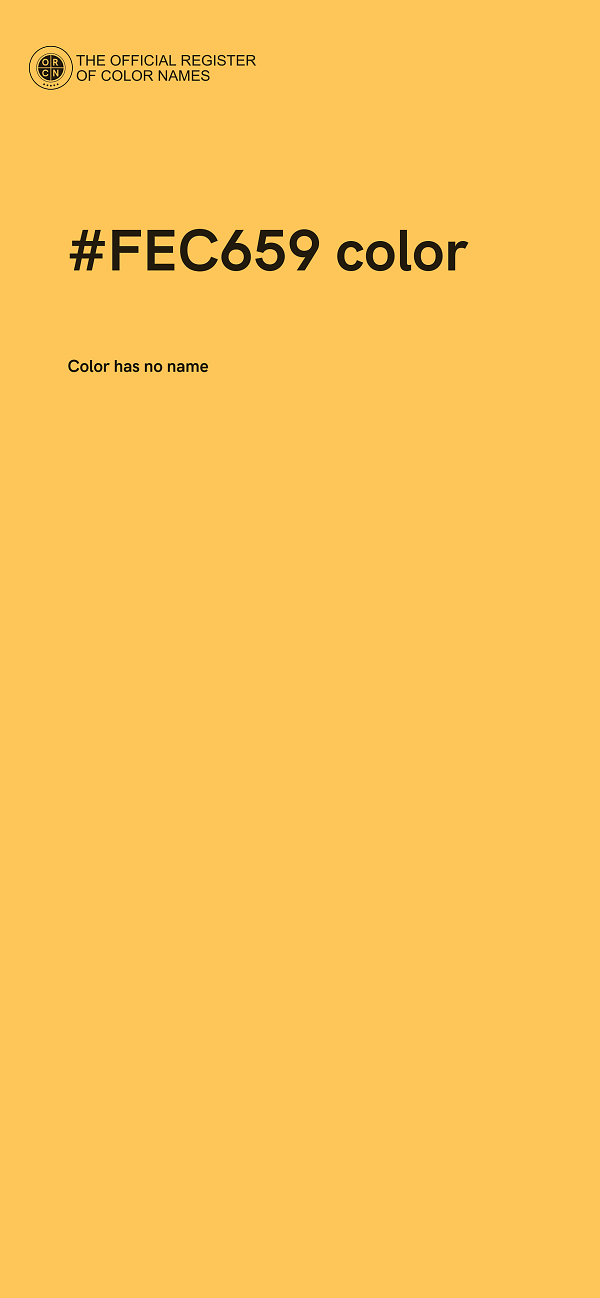 #FEC659 color image