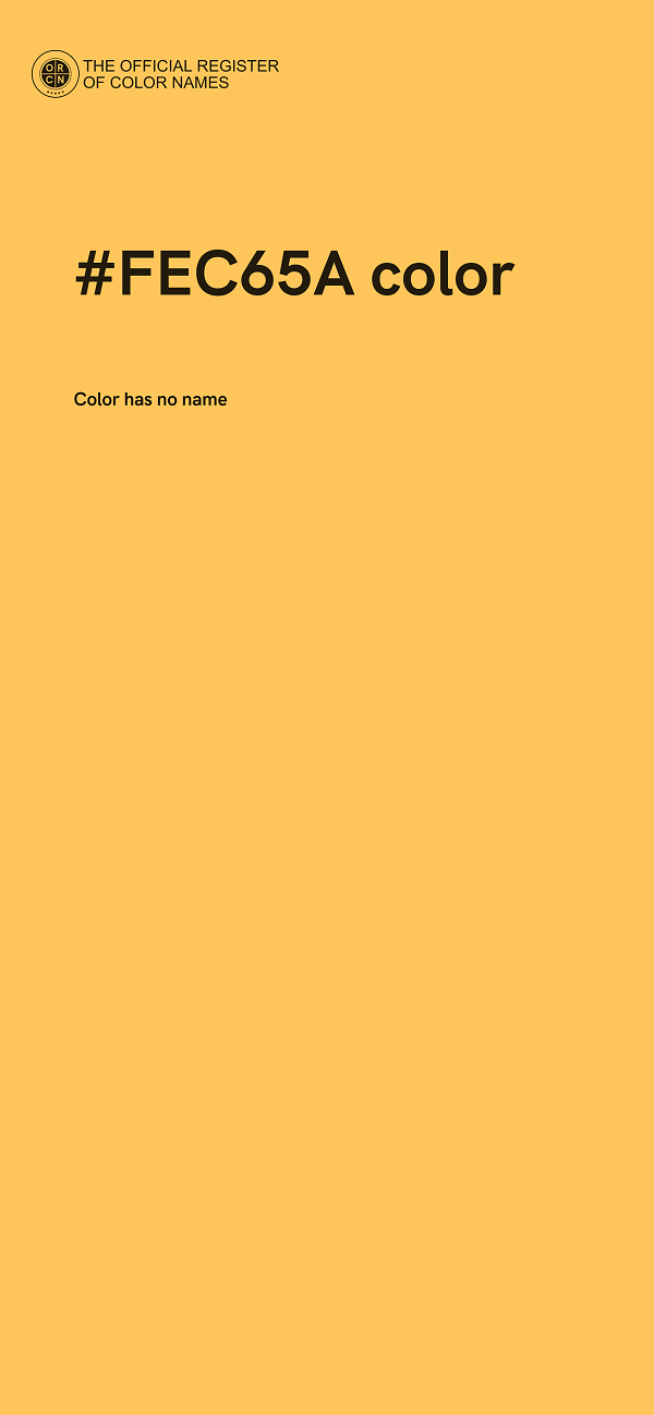 #FEC65A color image