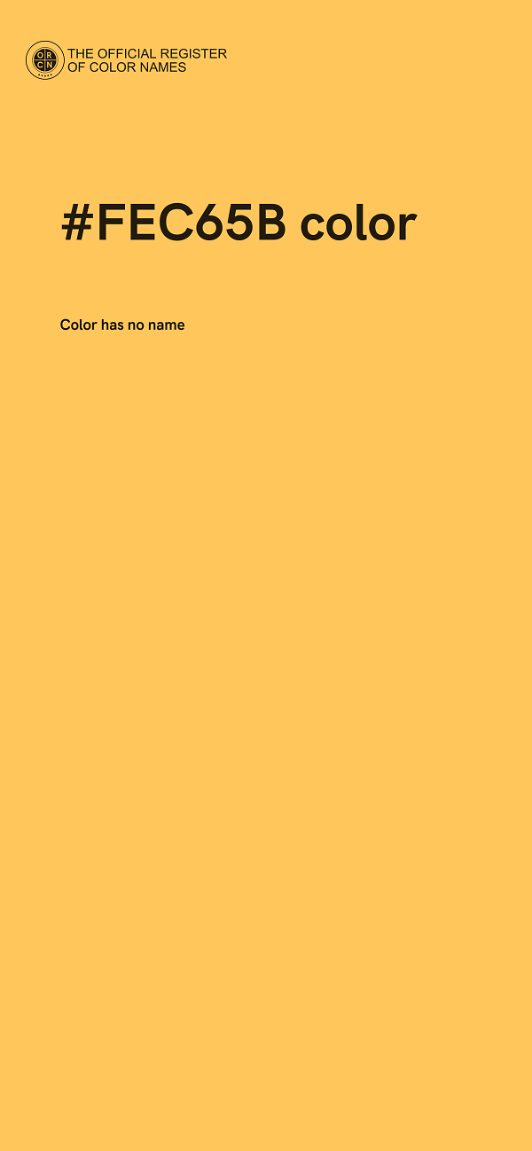 #FEC65B color image