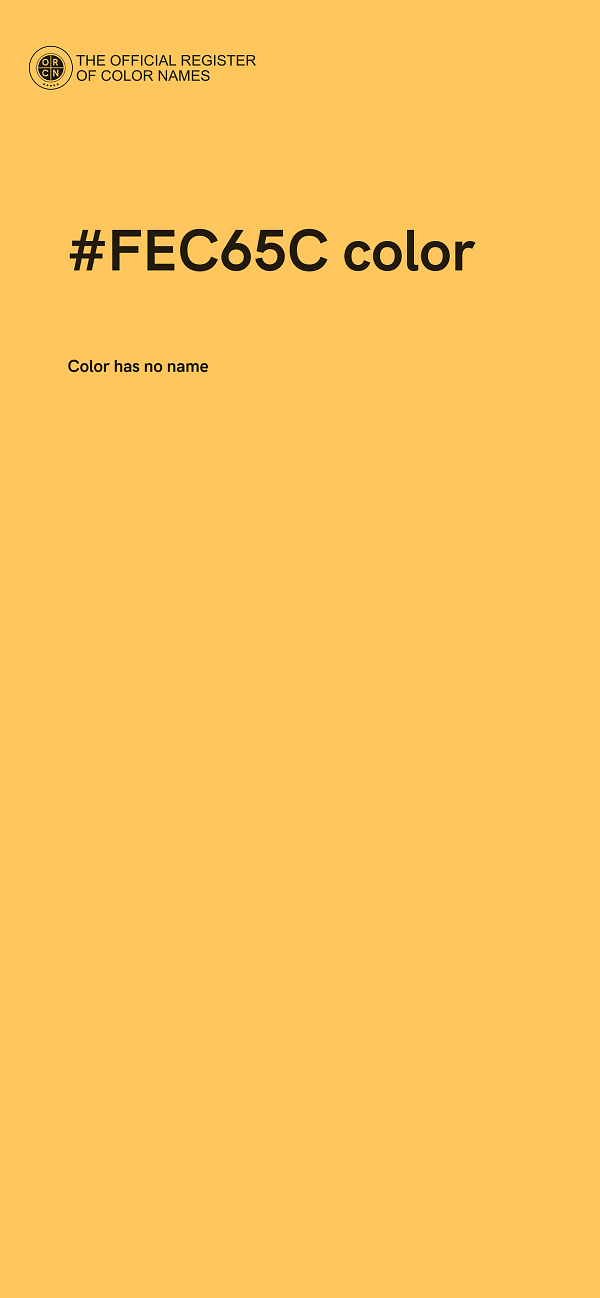 #FEC65C color image