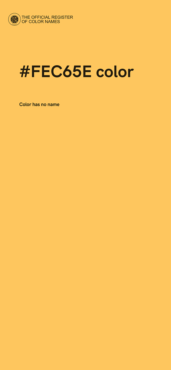 #FEC65E color image