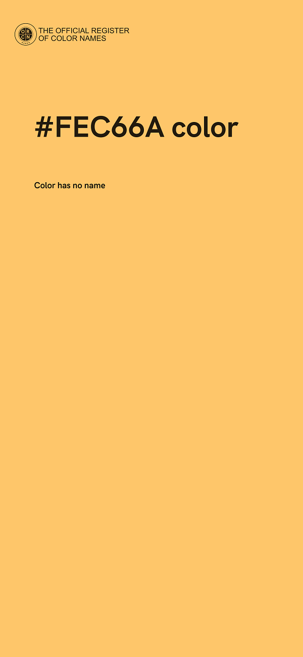 #FEC66A color image