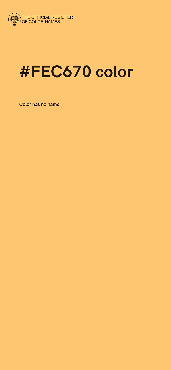 #FEC670 color image