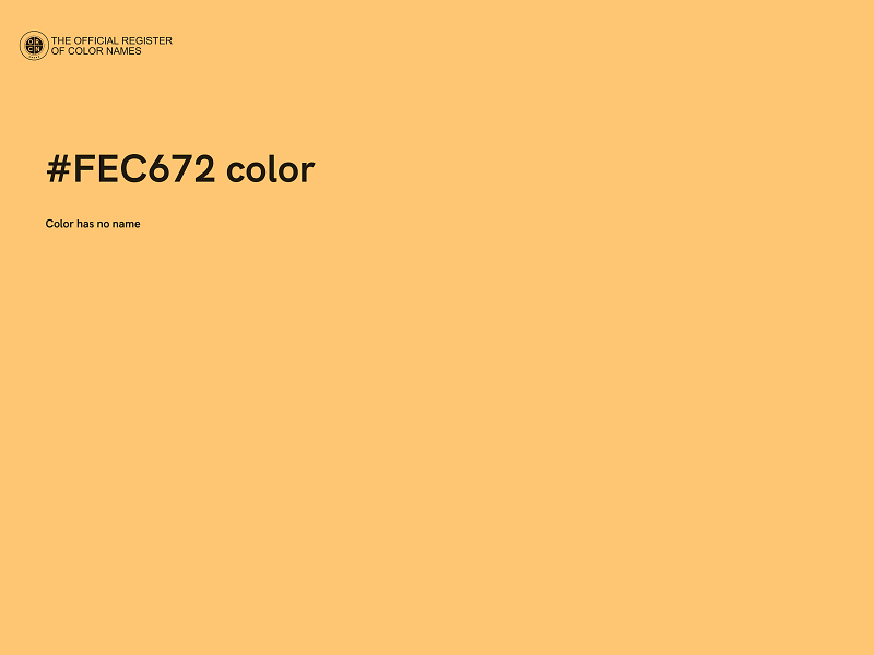 #FEC672 color image