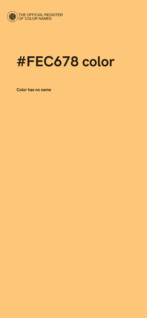 #FEC678 color image
