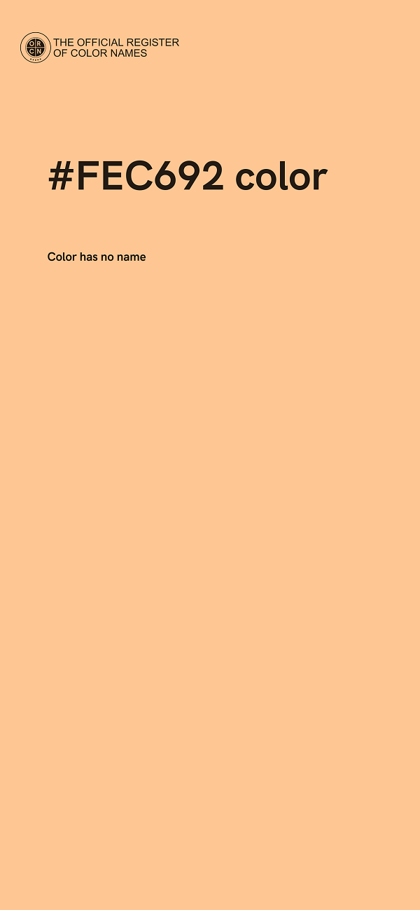 #FEC692 color image