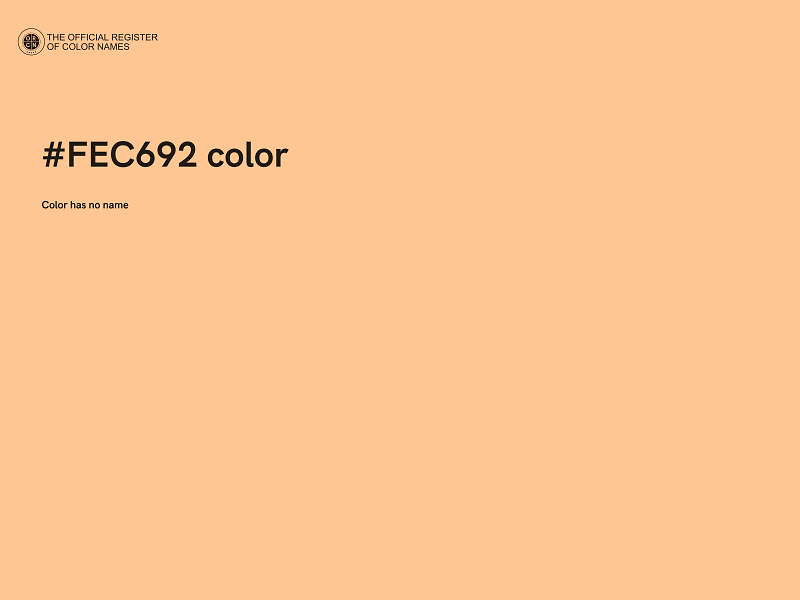 #FEC692 color image