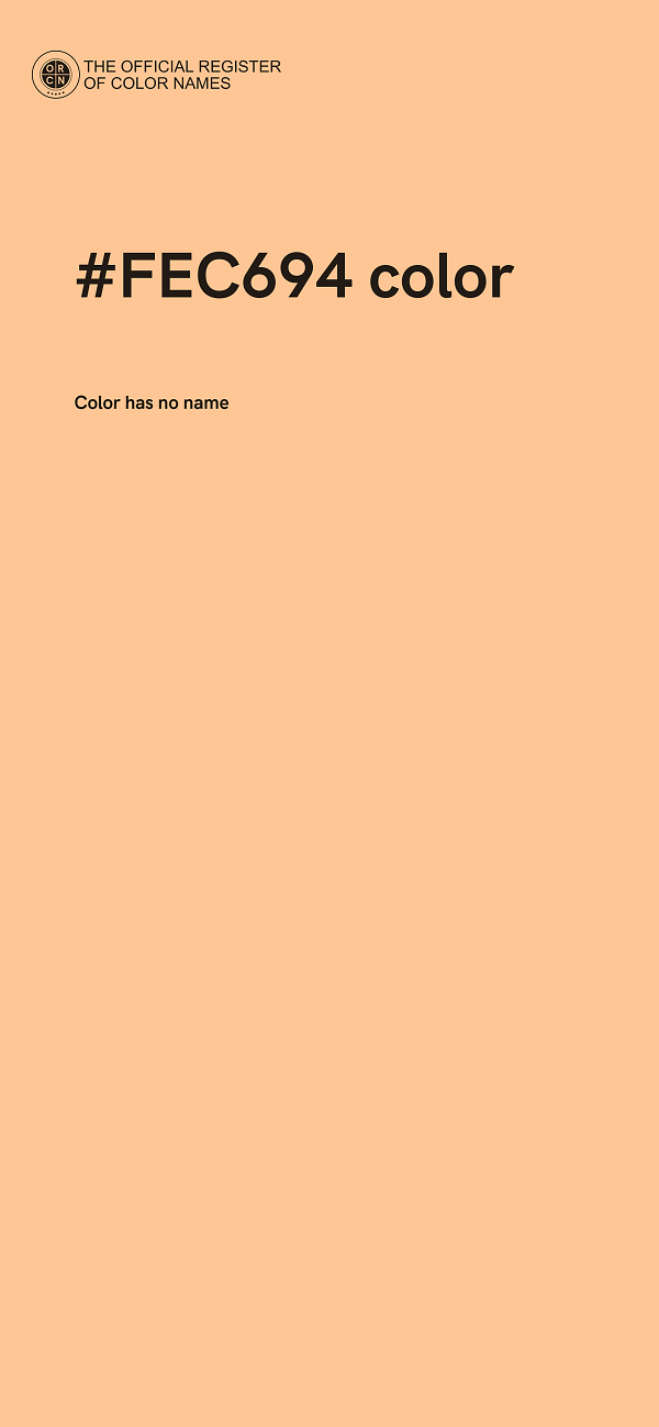 #FEC694 color image
