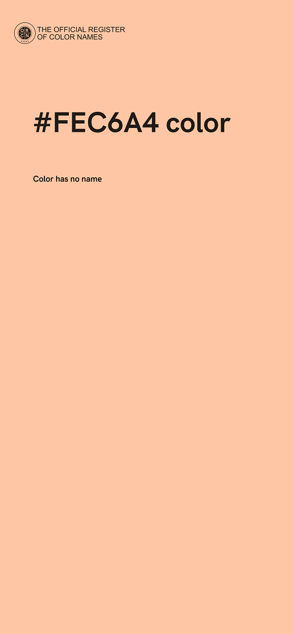 #FEC6A4 color image