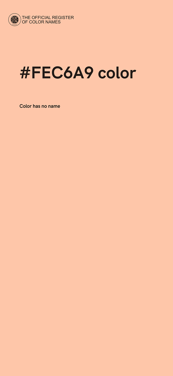 #FEC6A9 color image
