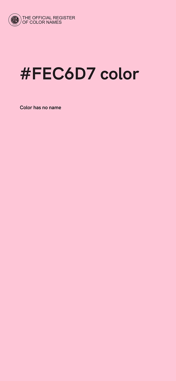 #FEC6D7 color image