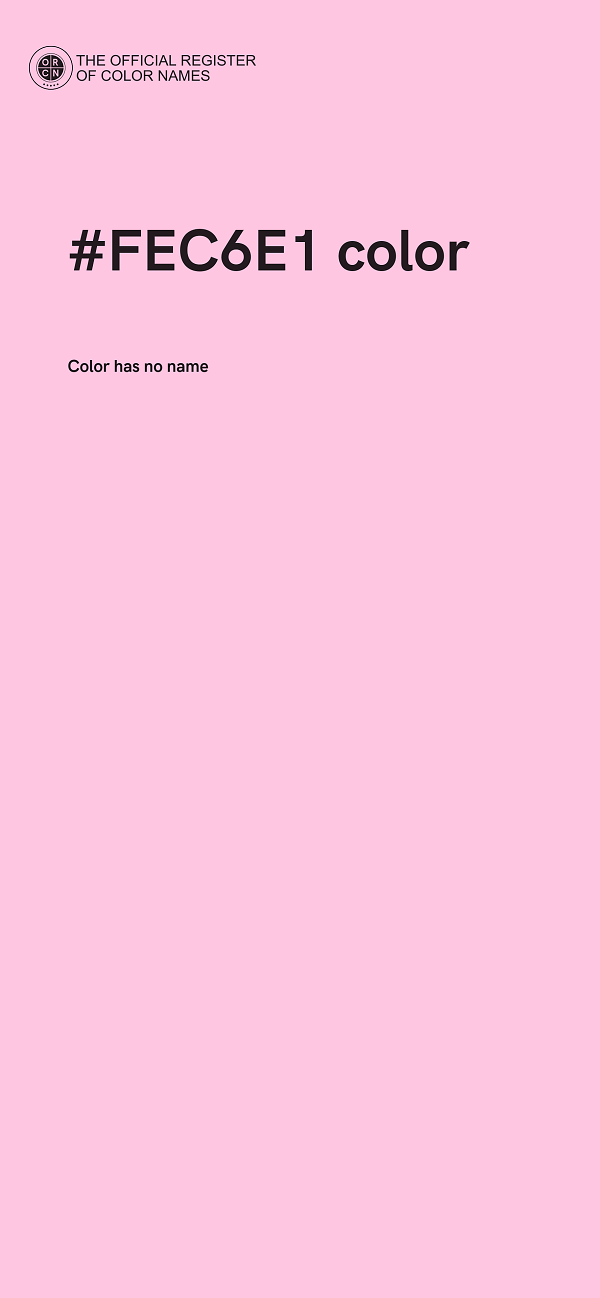 #FEC6E1 color image