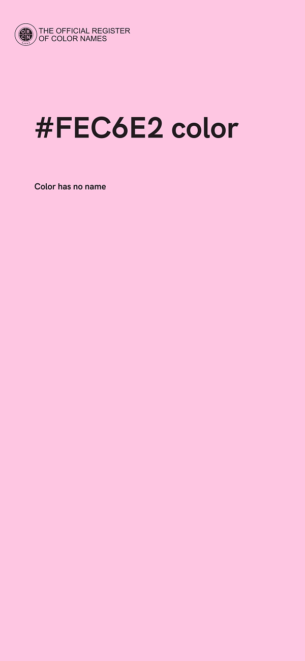 #FEC6E2 color image