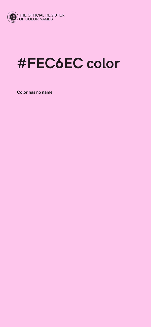 #FEC6EC color image