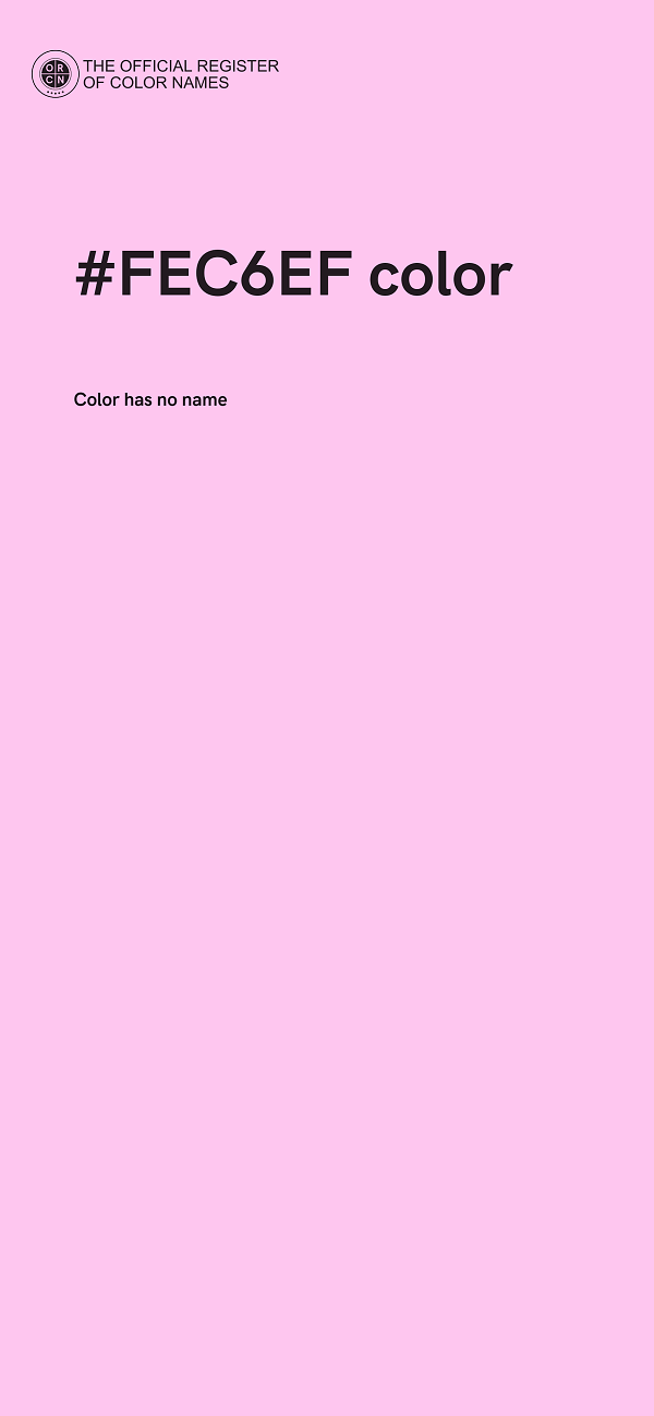 #FEC6EF color image