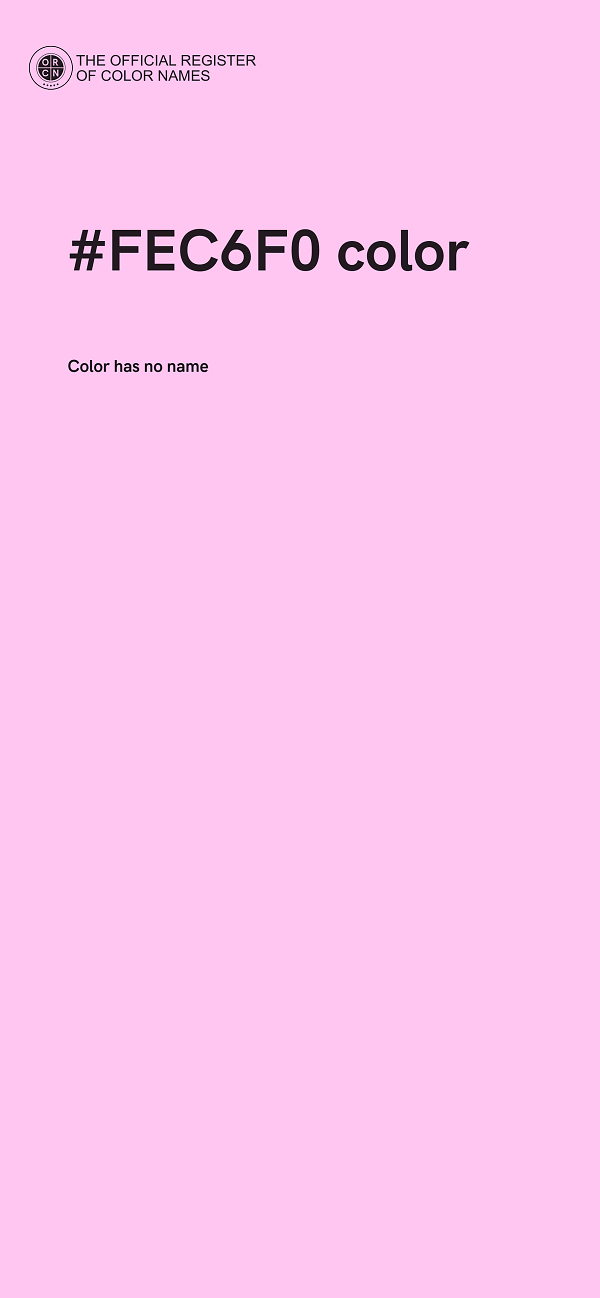 #FEC6F0 color image