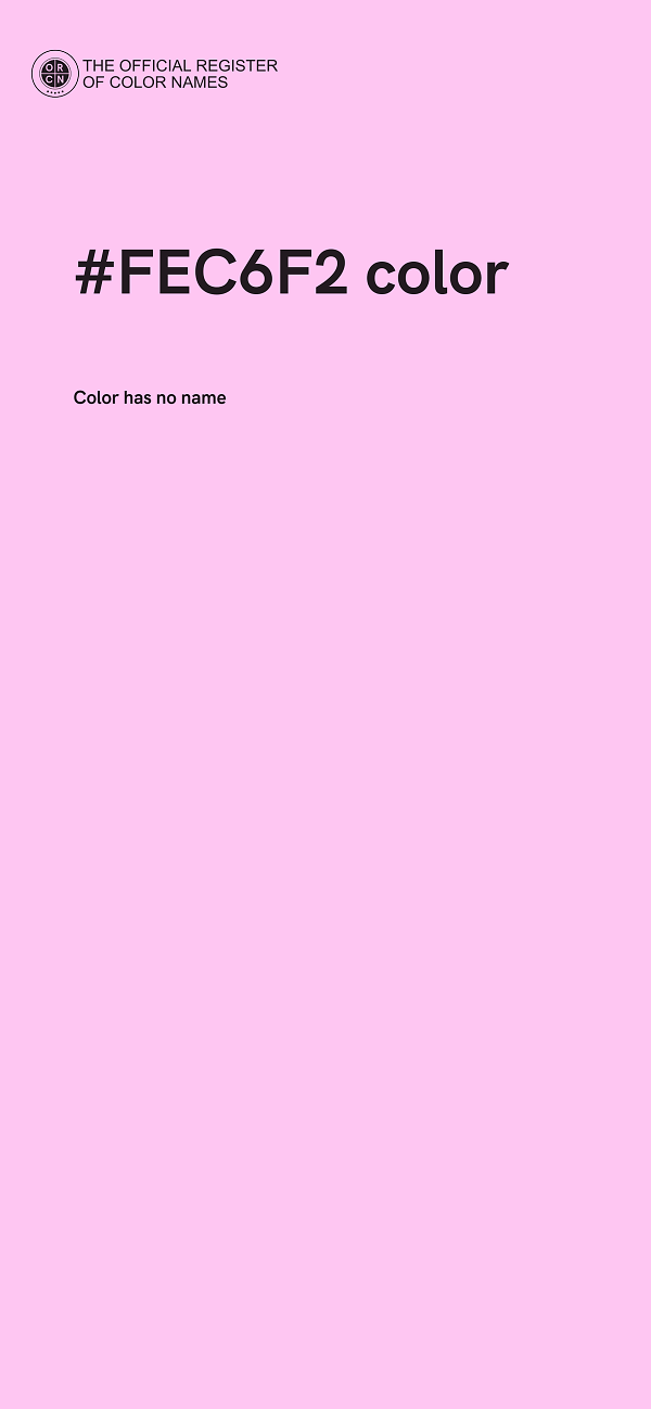 #FEC6F2 color image