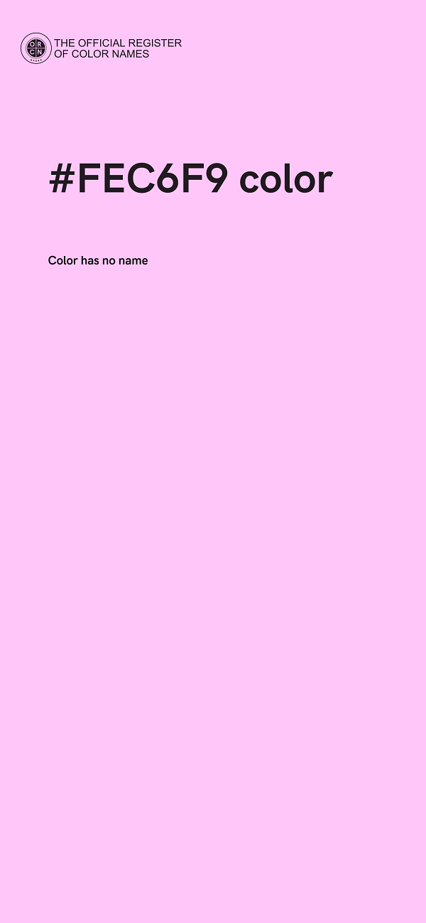 #FEC6F9 color image